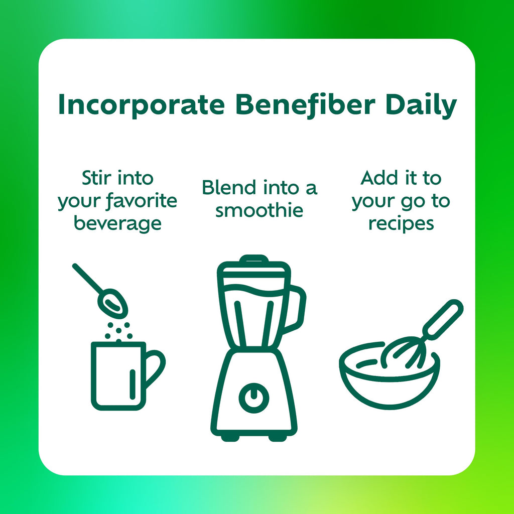 Benefiber Prebiotic Fiber Supplement Powder, Unflavored, 124 Teaspoons | Plant-based Prebiotic Fiber Powder, Sugar-Free, Dissolves Clear and Tasteless, GLP-1 Support for Digestive Health