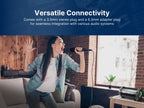 Buy now Emerson EAM-9001 Wireless Microphone System with Handheld Mic, UHF Frequency Stability, Noise-Reduction Technology, and 30-Foot Range – Ideal for Performances, Events, and Karaoke at indiglob india