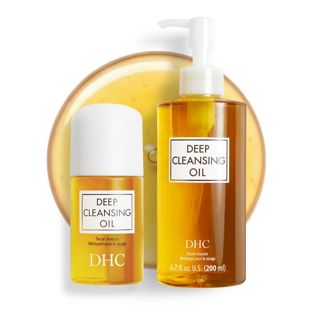 DHC Deep Cleansing Oil, Makeup Remover, Gentle Oil Cleanser, 6.7 oz | Facial Cleansing Oil, Blackhead Remover, Cleanses without Clogging Pores, Residue-Free, Fragrance and Colorant Free