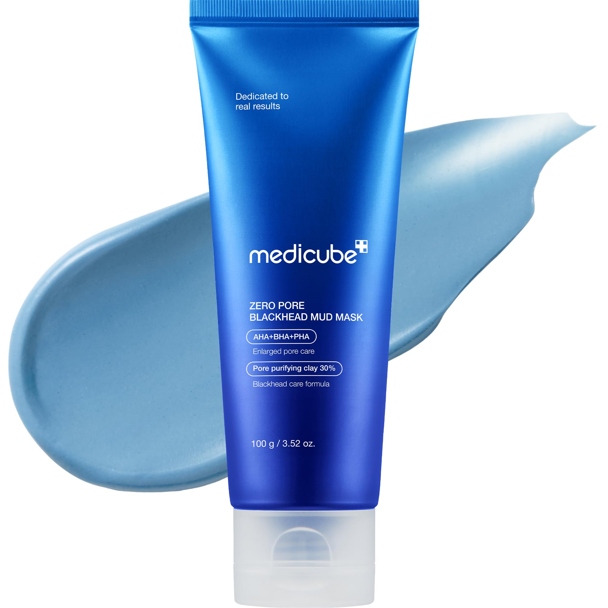 medicube Zero Pore Blackhead Mud Mask - Pore Cleansing & Gentle Exfoliating | Blackhead-Removing Clay Mask with AHA BHA PHA, Pore Minimizing & Cooling Care, 3 Min Quick Dry, Korean Skincare 3.52 oz.