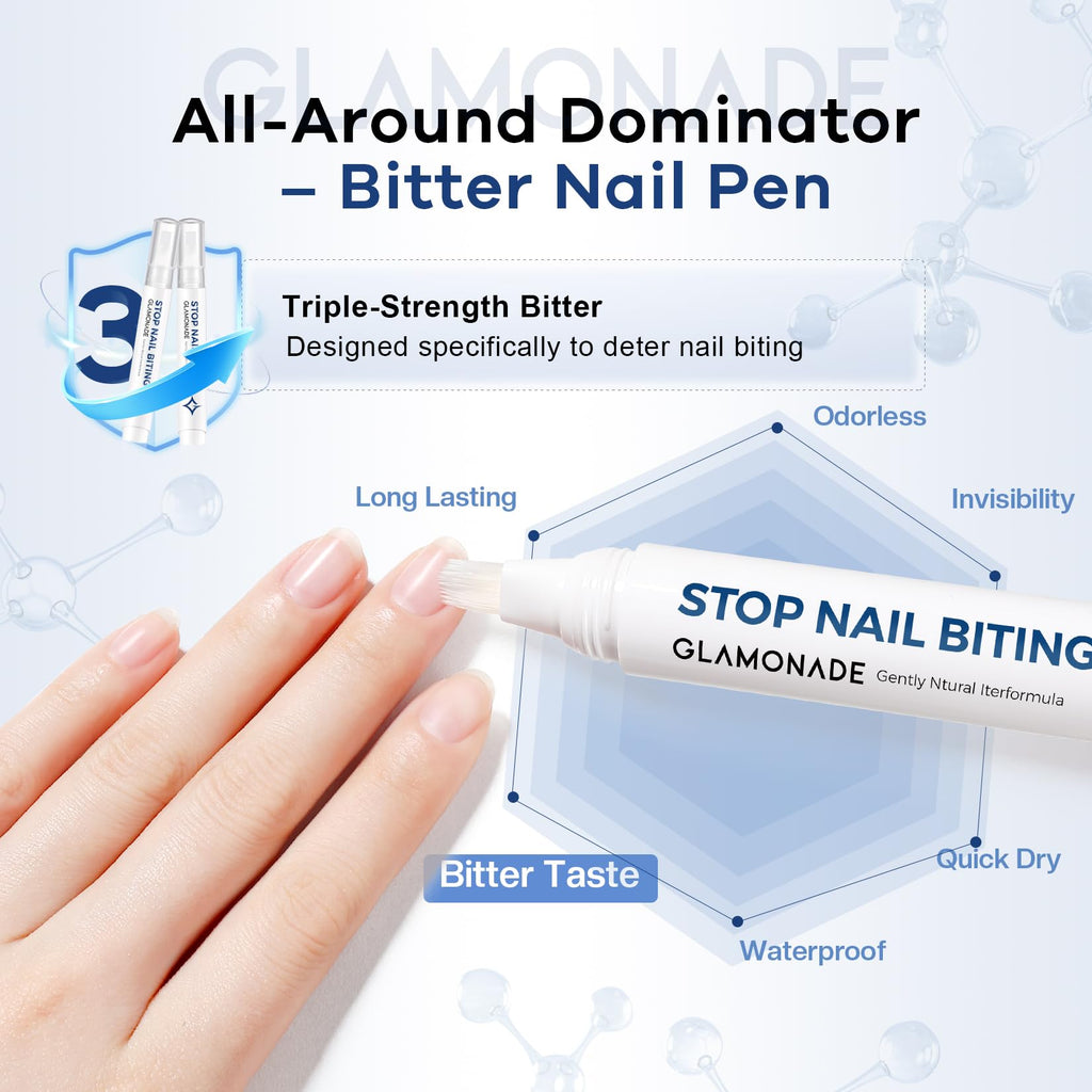 Nail Biting Prevention for Kids & Repair: Instant Bitter Stops Sucking