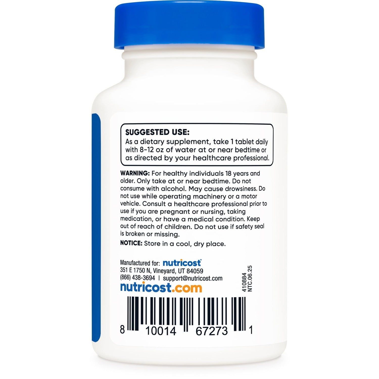 Nutricost Melatonin (10mg) 240 Tablets, Gluten-Free, GMO-Free
