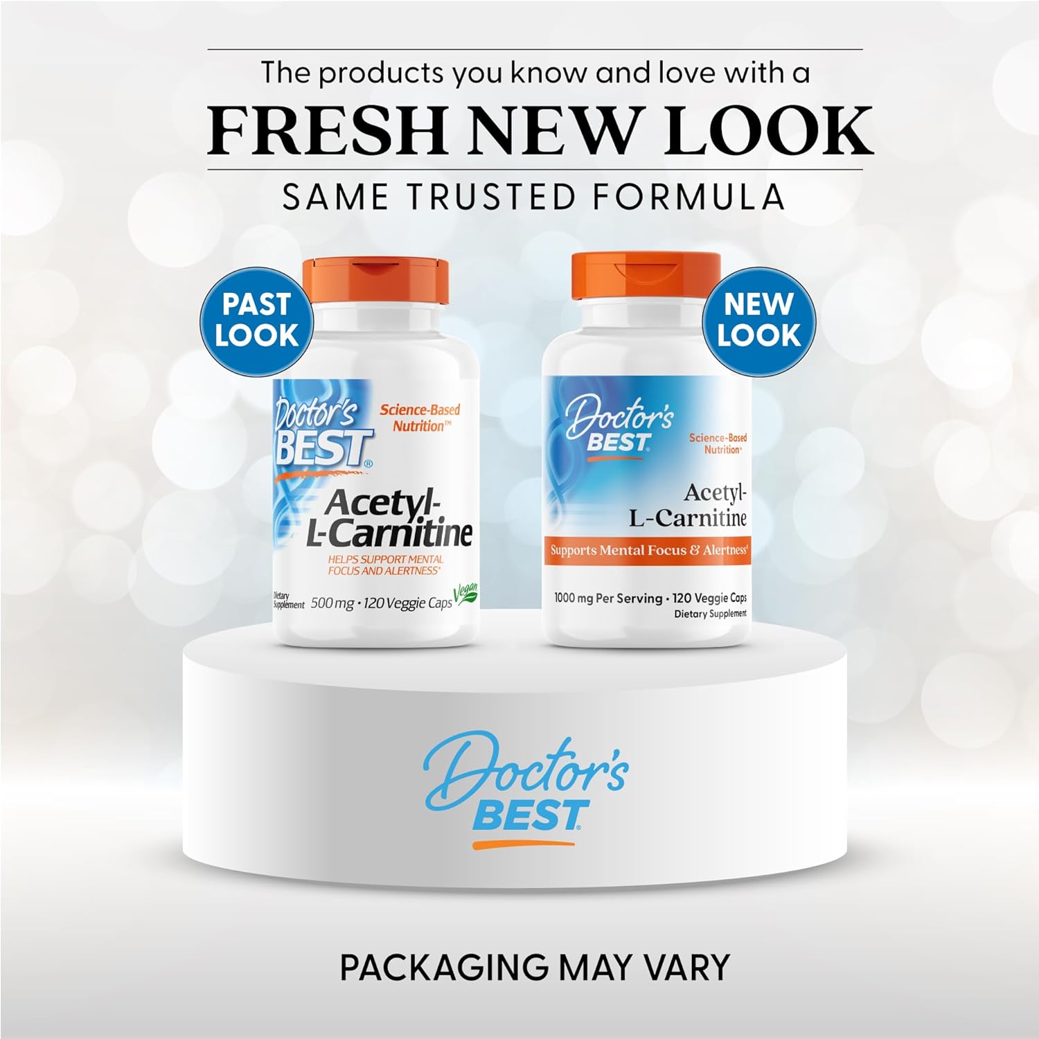 Buy now Doctors Best Acetyl-L-Carnitine, Supports Mental Focus & Alertness, Non-GMO, Gluten Free, Soy Free, Vegan 120 Veggie Caps at indiglob india