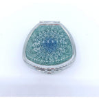 Buy now Pill Box,Green Mandala Pill Case for Purse Pocket Pill Organizer Decorative Boxes Silver Single Compartment Travel Medicine Tablet Holder Wallet at indiglob india