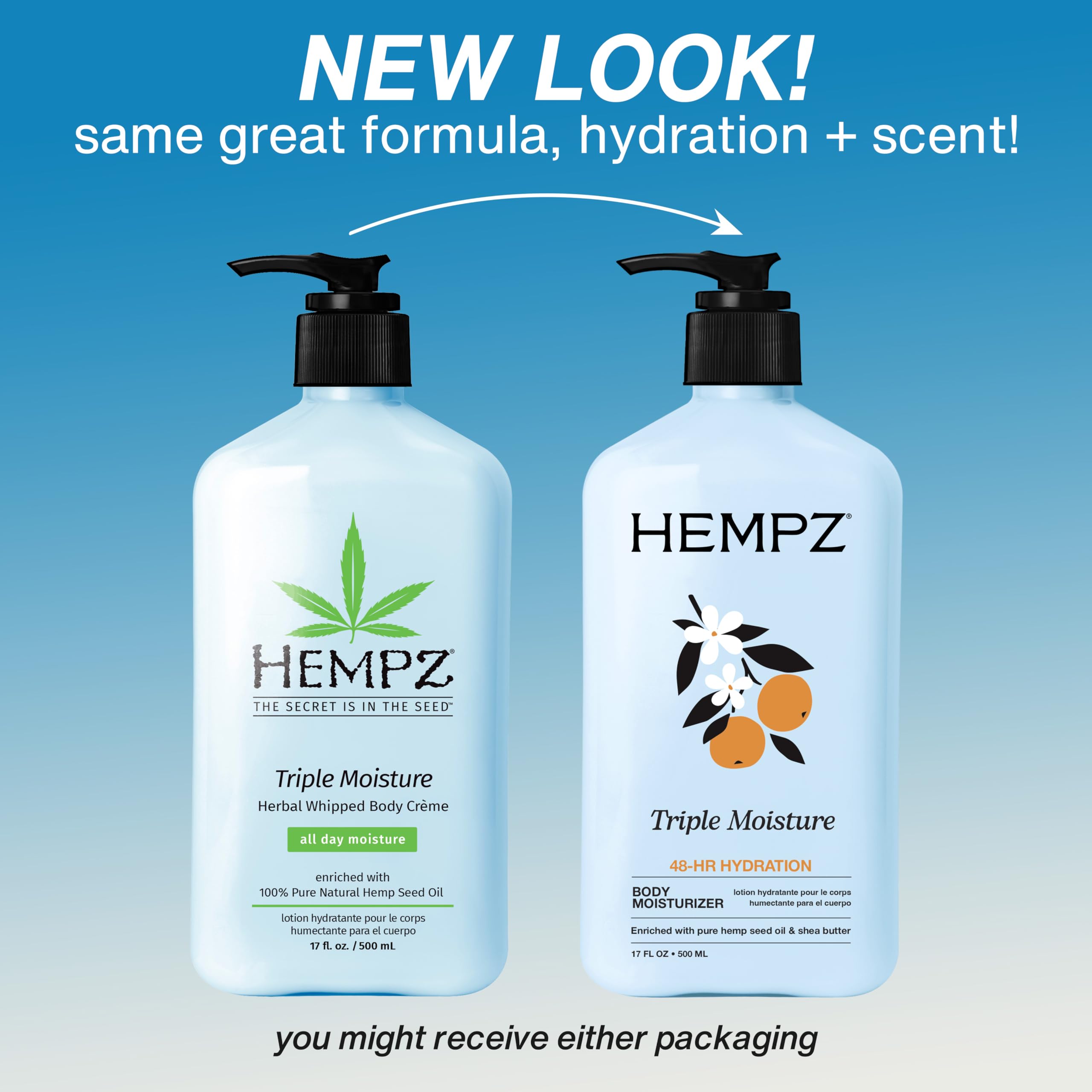 Buy now HEMPZ Triple Moisture Body Moisturizer, 17 Oz â€“ Hydrating Lotion Rich with Minerals, Vitamin C, & Hempseed Oil to Nourish & Repair Extremely Dry or Sensitive Skin for Body at indiglob india
