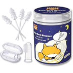 Buy now Little Fox Baby Oral Cleaner 42Pcs [Upgrade Designed] +1pc Free Finger Toothbrush with Case, Tongue, Mouth and Gums Cleaner, Newborn Toothbrush, Infant Oral Care and Cleaning for 0-36 Month Baby at indiglob india