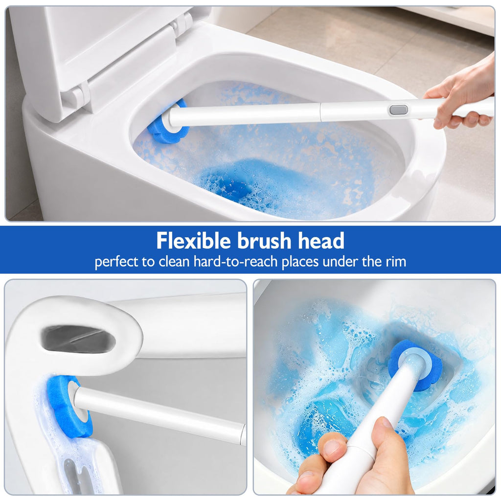 Disposable Toilet Brush-48 Refills-Touch-Free Toilet Cleaner Wand