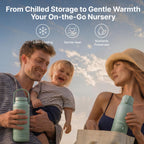 Momcozy Portable Bottle Warmer & Breastmilk Cooler Set On-the-Go Essentials