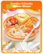 8-Piece Toddler Utensils Set, Food Grade Stainless Steel Kids Silverware Set Including Forks and Spoons, Child-Sized, Dishwasher Safe