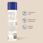 Aveeno Therapeutic Shave Gel for Women & Men, Sensitive Skin Shaving Cream with Prebiotic Oat & Vitamin E, Helps Prevent Razor Bumps & Skin Irritation, Soothes Dry Skin, Fragrance-Free, 7 Oz
