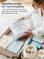 GROWNSY Baby Bottle Sterilizer and Dryer, Space-Saving, with Travel Set