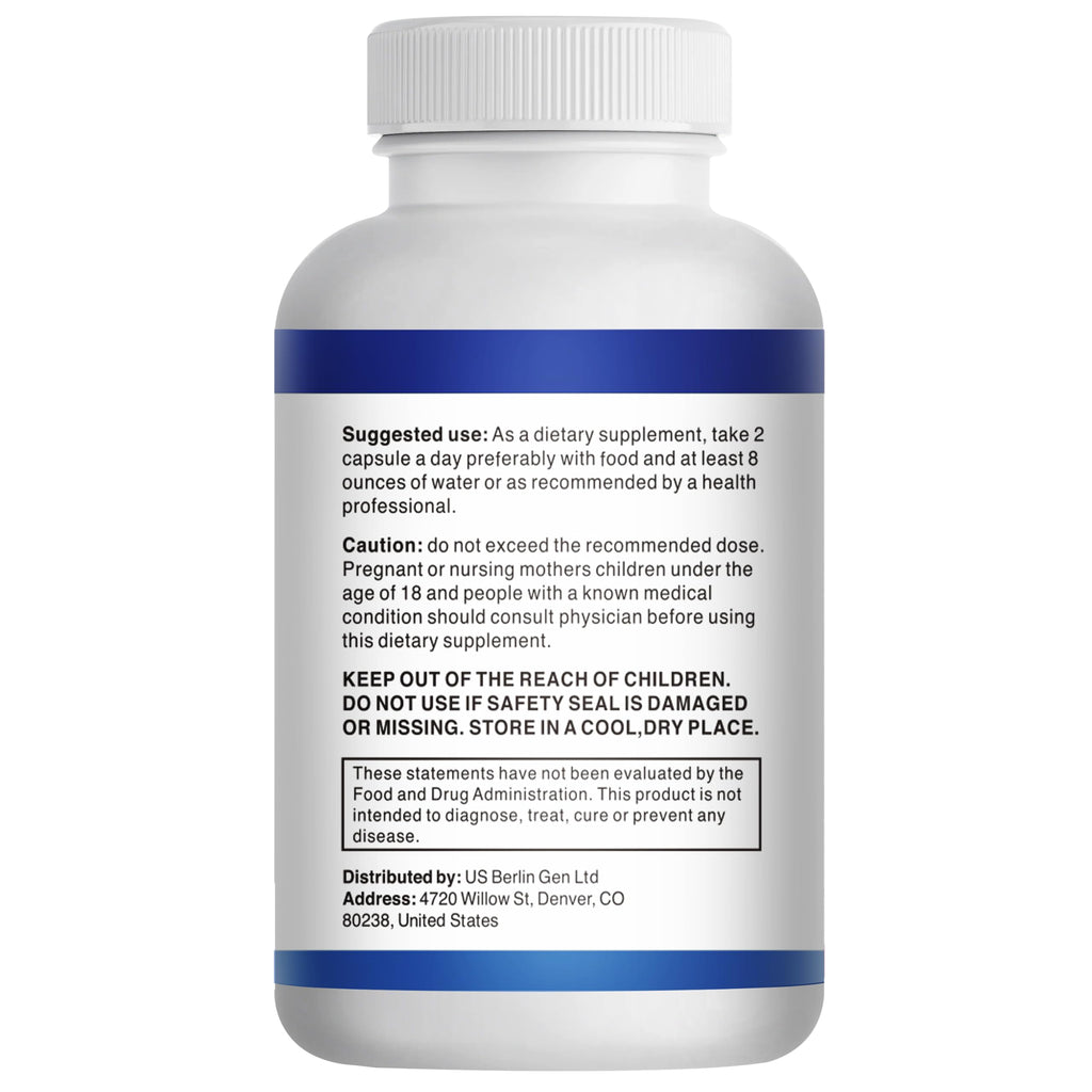 1000mg Magnesium Complex Capsules, 8-in-1 Magnesium Glycinate, Citrate, Malate, Taurate, Oxide, Carbonate, Aspartate, Orotate - 240 Capsules (1 Bottle (240 Capsules))