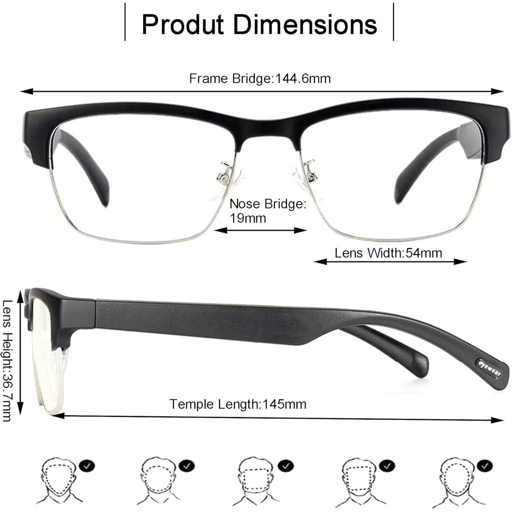 Buy now Smart Glasses Bluetooth-Audio Glasses for Men Women with Alexa, Built-in Mic, Blue Light Filter&Polarized Lenses for All Smart Devices Voice Assistant at indiglob india