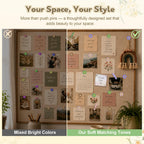 Decorative Flower Push Pins Kit, 48 PCS Cute Thumb Tacks for Bulletin Board