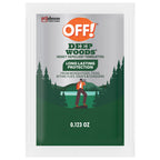 OFF! Deep Woods Mosquito and Insect Repellent Wipes, Long lasting, 12 Individually Wrapped Wipes (Pack of 1)