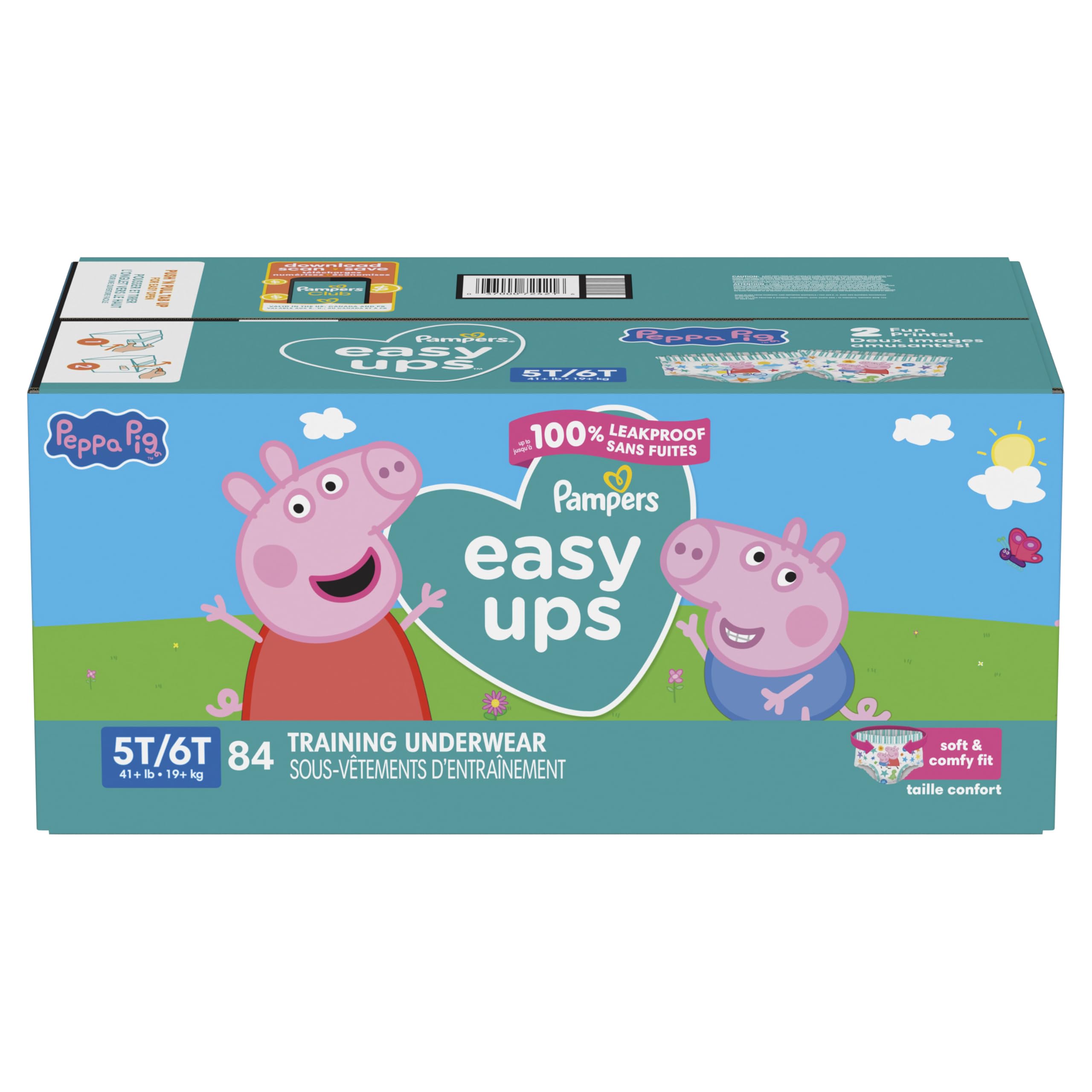 Buy now Pampers Training Pants - Easy Ups Girls & Boys - Size 3T-4T, 22 Count, Peppa Pig Underwear (Packaging May Vary) at indiglob india