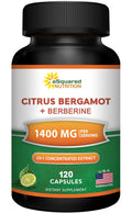 Citrus Bergamot with Berberine Supplement - 1400mg/Serving - 120 Capsules