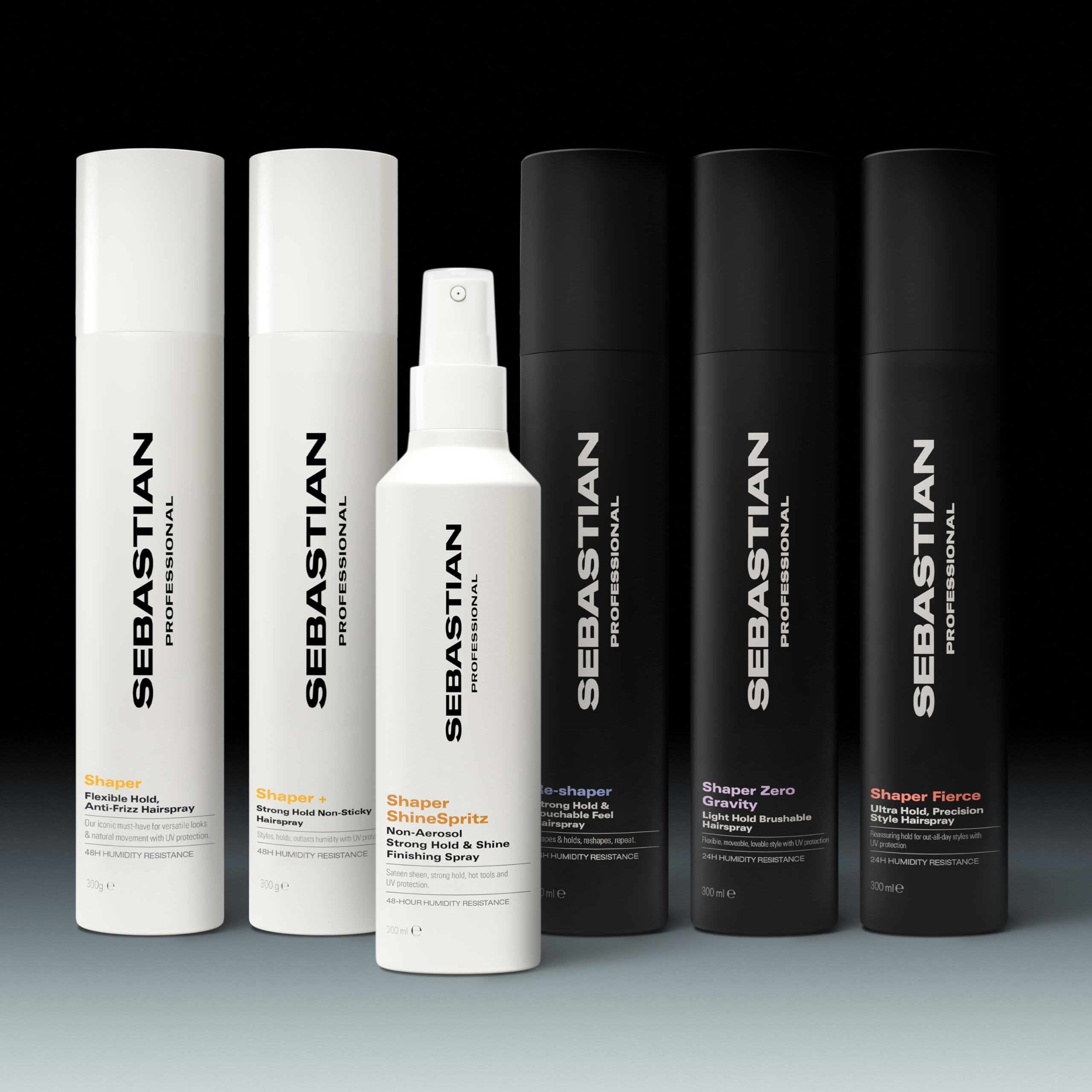 Sebastian Professional Shaper Plus Hairspray, 50% VOC | Humidity Resistant | Extra Hold | Non-Sticky Hairspray