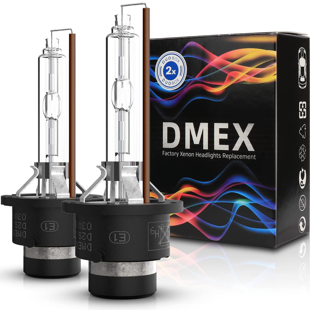 Buy now DMEX D4S HID Headlight Bulbs Xenon 35W Replacement 66440 42402 42402WX - Pack of 2, 8000K White Blue (Not fit Halogen Headlamp) at indiglob india