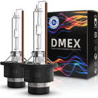 Buy now DMEX D4S HID Headlight Bulbs Xenon 35W Replacement 66440 42402 42402WX - Pack of 2, 8000K White Blue (Not fit Halogen Headlamp) at indiglob india