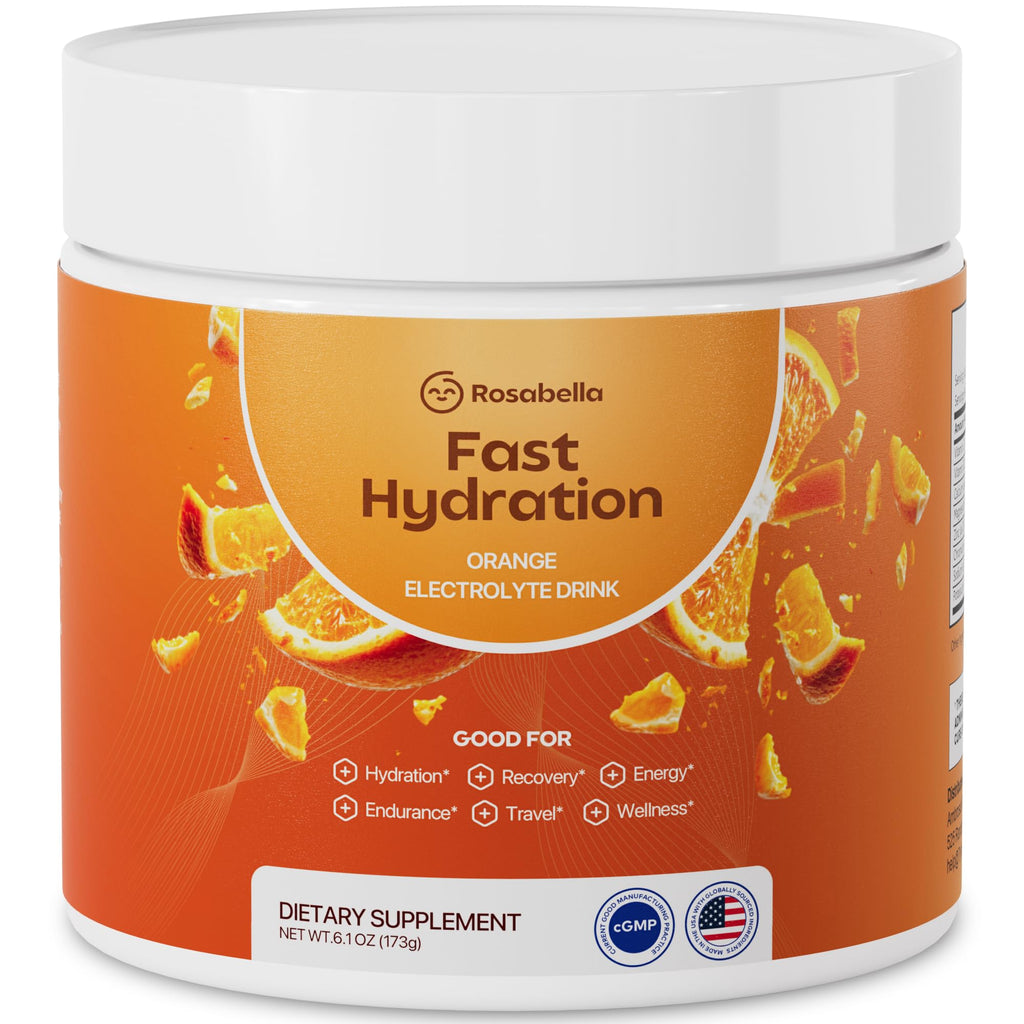 Rosabella Electrolyte Drink Powder – Watermelon – Sugar-Free Hydration Drink Mix – Electrolytes Powder with Sodium, Potassium, Magnesium, Calcium – Travel Jar – 30 Servings (5.6 oz)