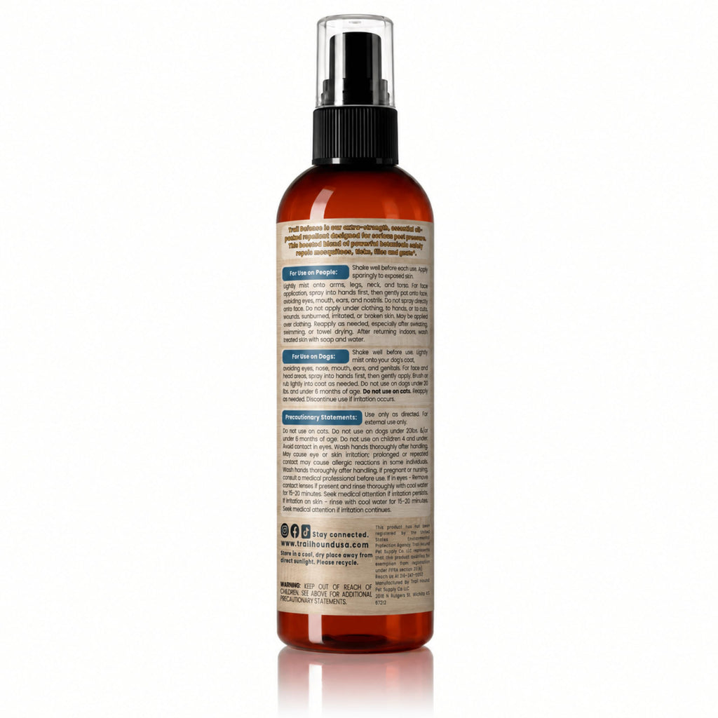 Trail Defense Tick & Mosquito Repellent for Humans and Dogs – Botanical Bug Spray
