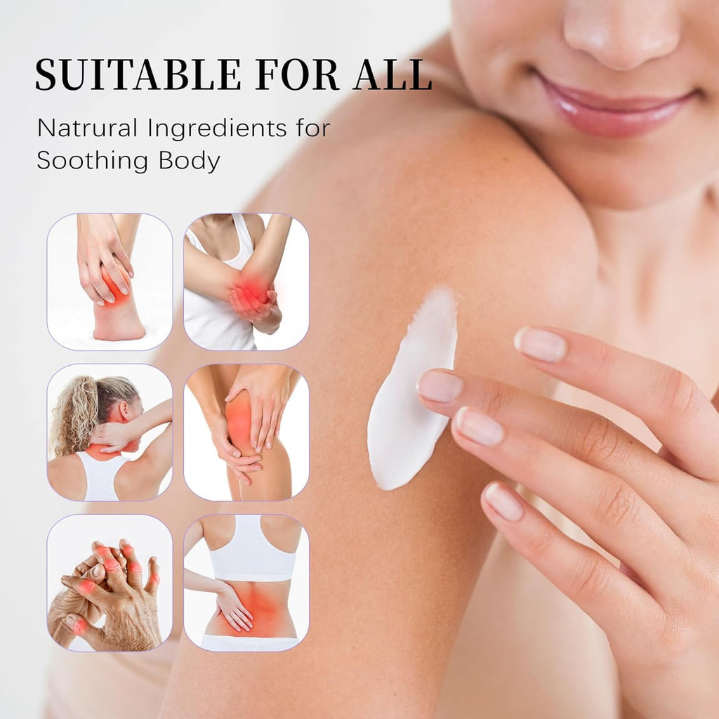 Neuropathy Cream, Magnesium Cream for Neuropathy, Nerve Relief Lotion for Feet Hand No Greasy Body Lotion with Natrural Ingredients For Soothing
