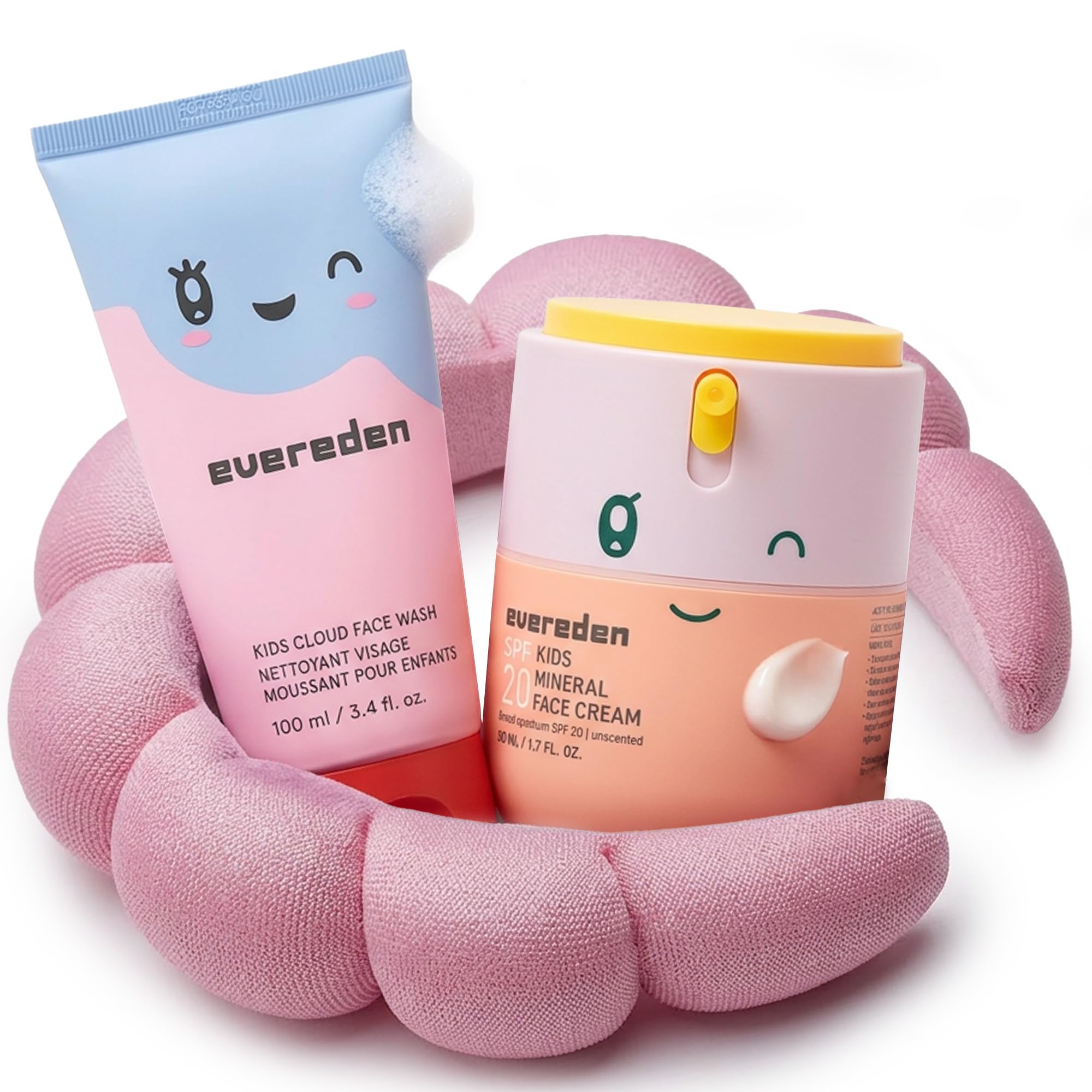 Evereden Kids Mineral Face Cream SPF 20, Dermatologist-Tested, Zinc Oxide | Kids Daily Sunscreen with Vitamin B5, 100% Mineral UV Filter, Fragrance-Free, Clean, Vegan, No Phenoxyethanol, FSA Eligible