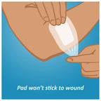 Nexcare Tegaderm + Pad Transparent Dressing, Clear Breathable Dressing Holds Fast for 7 Days, Waterproof for Safe Bathing - 5 Dressings