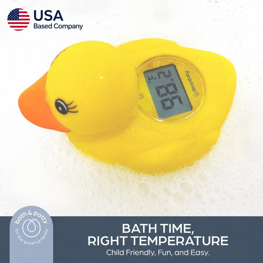 Dreambaby Baby Bath Thermometer - Duck Water Thermometer for Bathtub