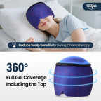 Buy now Hilph Cold Cap for Chemotherapy Patients, Stress Relief Hat, Ice Caps for Chemo with Top Coverage, Cold Hats for Head Discomfort, Adjustable Migraine Headache Relief Ice Pack for Women and Men, Blue at indiglob india