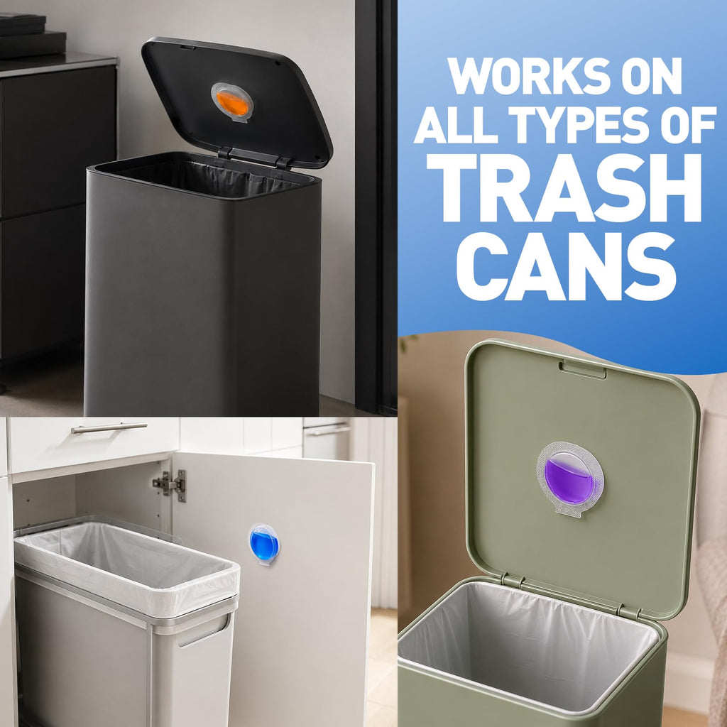 18 Pack Trash Can Deodorizer, Stick-On Air Freshener, 3 Fresh Scents