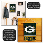 Green Bay Packers Double Sided Garden Flag