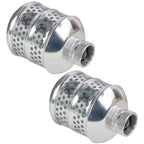 Hourleey 2 Pack Bubbler Sprinkler Heads, Aluminum Diffuser Flood Nozzle for Delicate Watering, Gentle Garden Metal Watering Soaker Sprinkler for Plants Garden Lawn Yard
