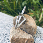 6 Pack Hunting Broadhead 100 Grain 420 Stainless Steel Fixed Blade Broadhead Arrow Tips Archery Arrowhead for Crossbow and Compound Bow