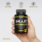 Shilajit Capsules with 85+ Trace Minerals (75 Day Supply, 1000mg Extract per Serving) Himalayan Shilajit for Men & Women with Fulvic Acid - Third Party Tested Supplement, Non GMO, Vegan & USA Made