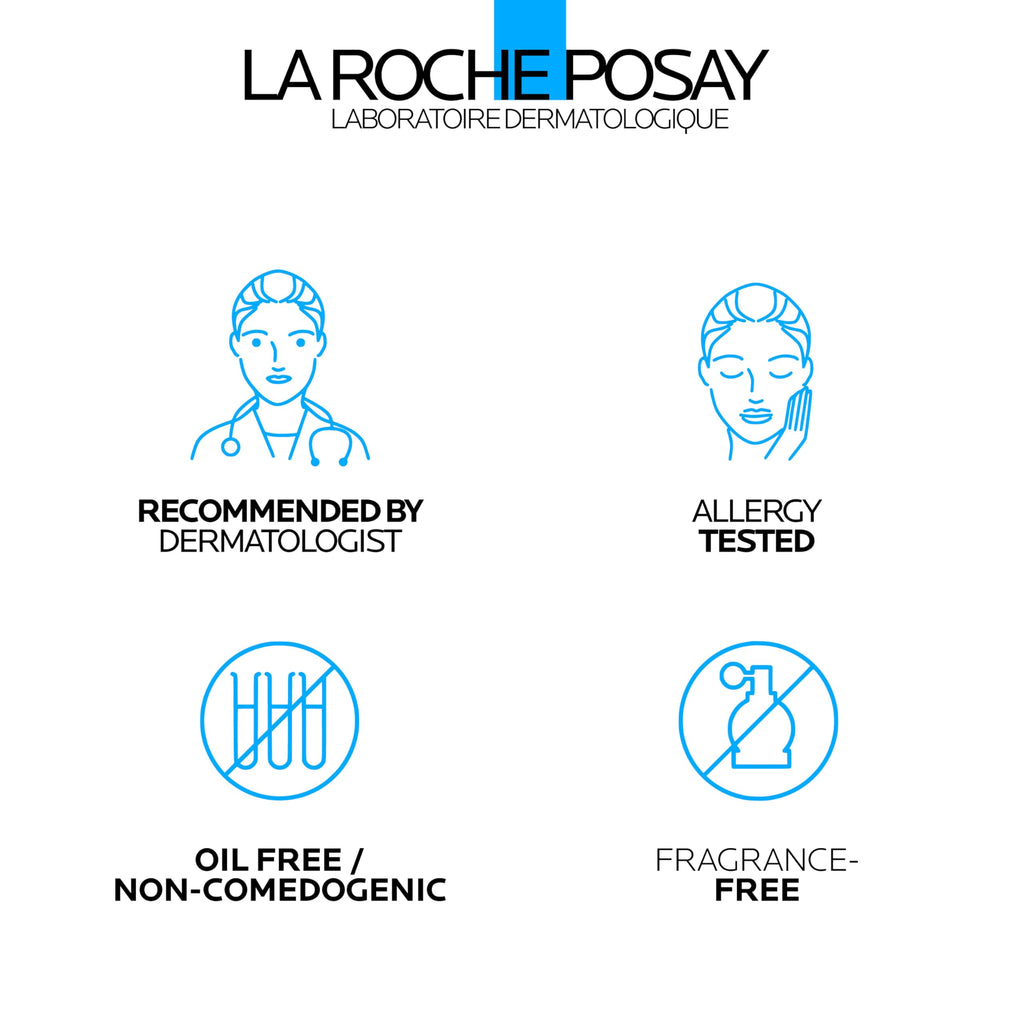 La Roche-Posay Effaclar Dual 4% Benzoyl Peroxide Acne Face Wash 6.76oz | Acne treatment with LHA exfoliant helps clear and prevent blemishes. Paraben free, oil free acne wash.