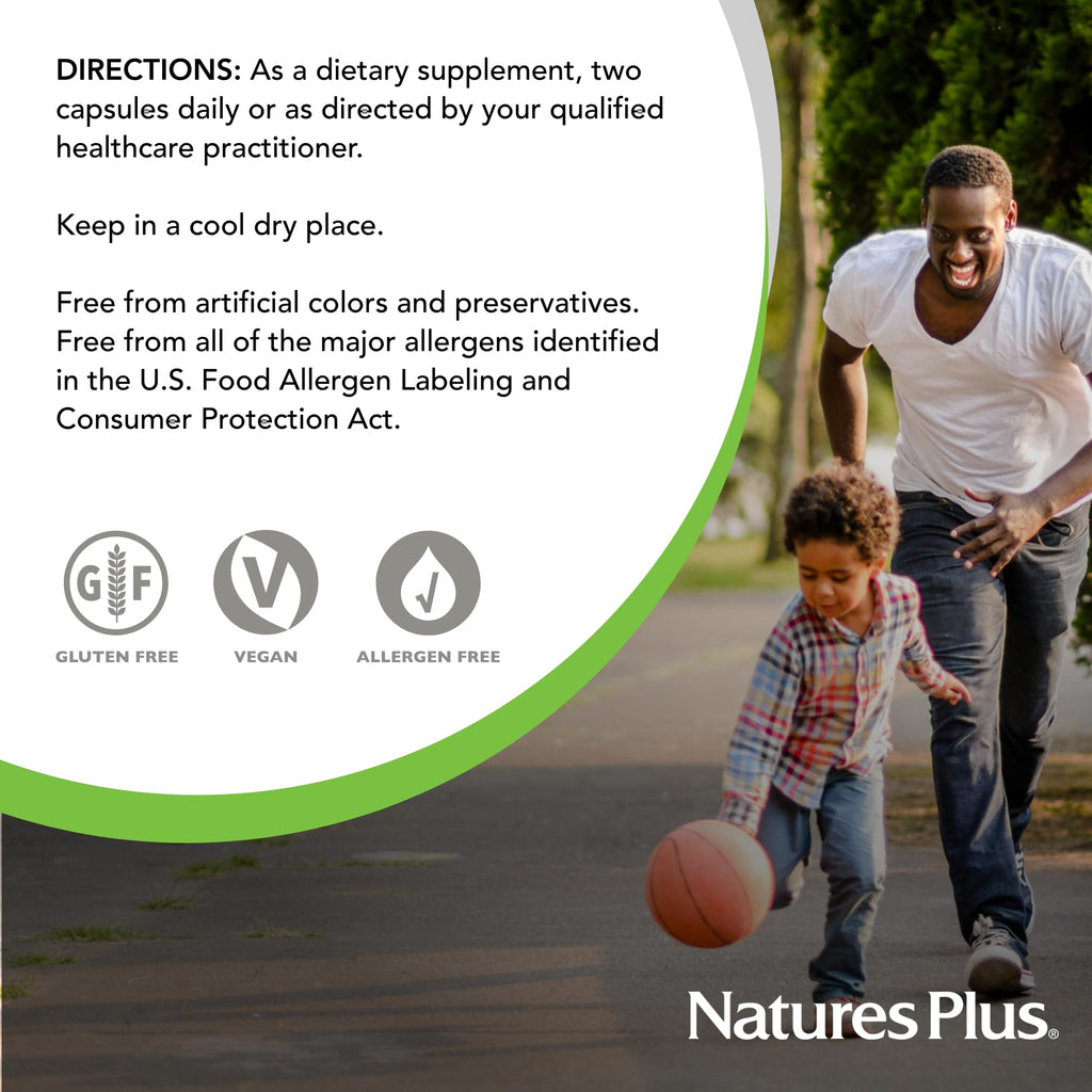 NaturesPlus Hema-Plex Iron - 60 Fast-Acting Capsules - 85 mg Chelated Iron + Vitamin C & Bioflavonoids for Healthy Red Blood Cells - Vegan, Gluten Free - 30 Servings