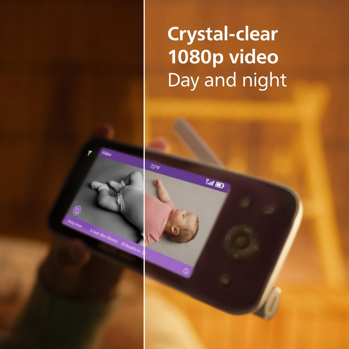 Philips Avent Premium Connected Baby Monitor, 1080p Camera, 5" HD Screen