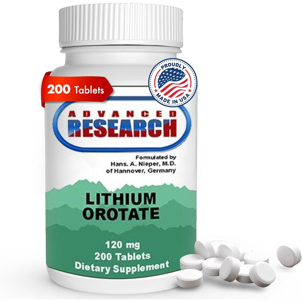 Buy now Dr. Hans Nieper Lithium Orotate 5mg, 200 Count, Lab Tested, Non-GMO, Gluten Free, Vegan Friendly, Supports Brain Health at indiglob india