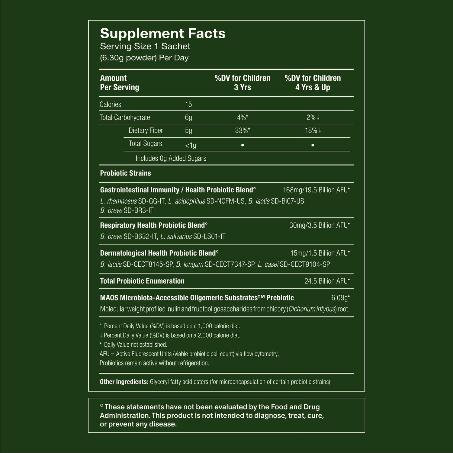 Seed PDS-08 Pediatric Daily Synbiotic - Probiotic + Prebiotic - 30 Days | Fiber-Based Probiotic + Prebiotic for Kids Ages 3-17 - Digestive & Gut Health - Occasional Constipation Relief
