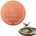 Bird Bath Copper Disk, 0.6mm Reinforced 99.99% Pure Copper Cleaning Disk with 4-Point Support, for Physical Safe Clean Water All-Season, Universal Fit for Outdoor Birdbaths, Bowl, Bird Bath Solar