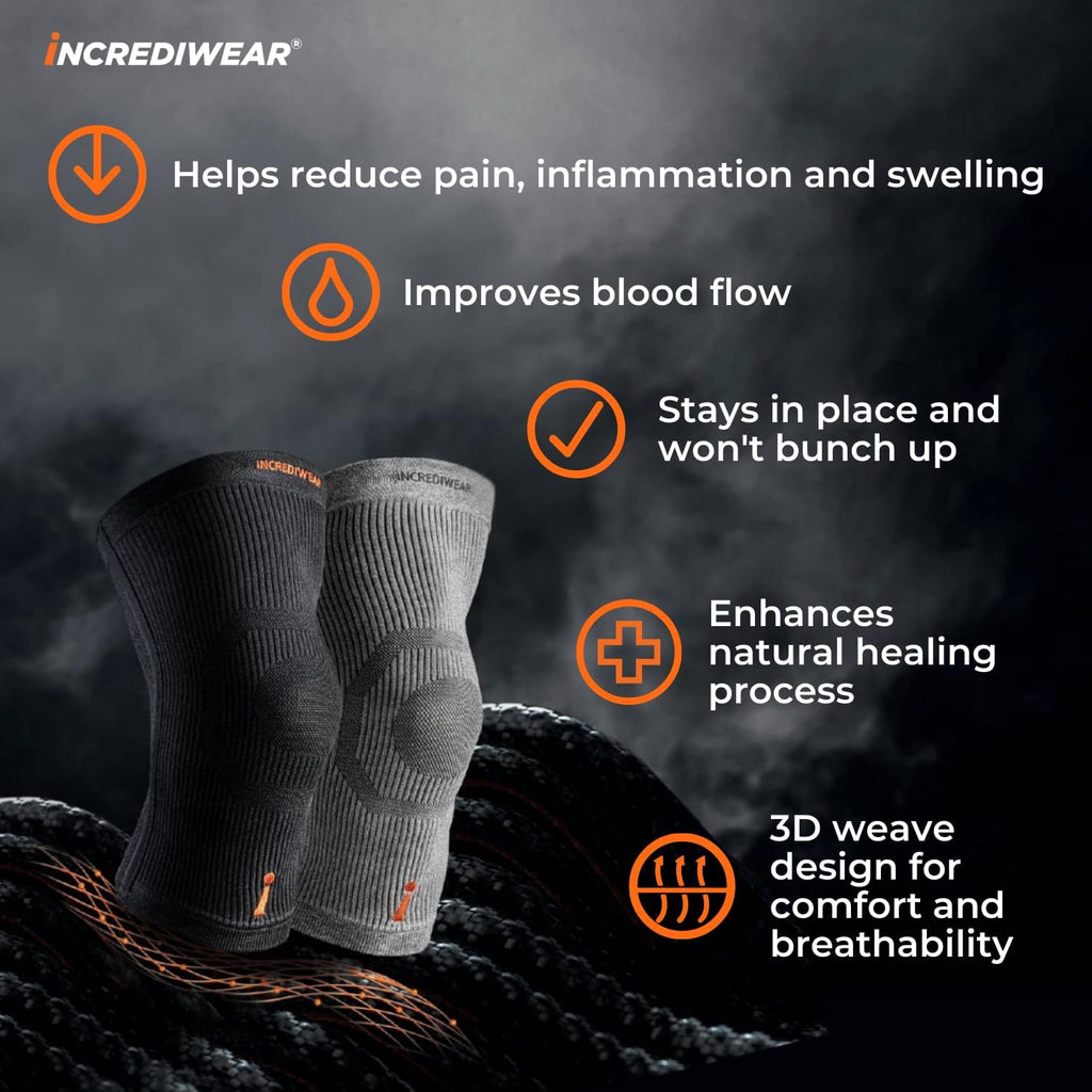 Buy now Incrediwear Knee Sleeve â€“ Knee Braces for Knee Pain, Joint Pain Relief, Swelling, Inflammation Relief, and Circulation, Knee Support for Women and Men at indiglob india