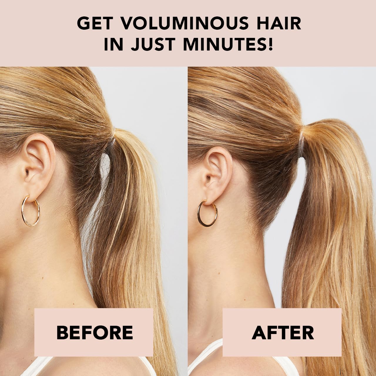 Buy now Kitsch PONYFULL Hair Volumizer Tool - Adds Lift and Style To Your Ponytail | Hair Bun Maker for Women | Ponytail Volumizer, Includes 3 No Snag Elastic Ties | Ideal Gifts for Women - (Blonde) at indiglob india