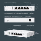 Buy now TP-Link Festa FR205, Multi-WAN Wired Router, Up to 3 Gigabit WAN Ports & One USB WAN, Self-Organizing Network, Free Cloud, Load Balance, OpenVPN/IPSec/PPTP/L2TP VPN, Does not Work with Omada at indiglob india