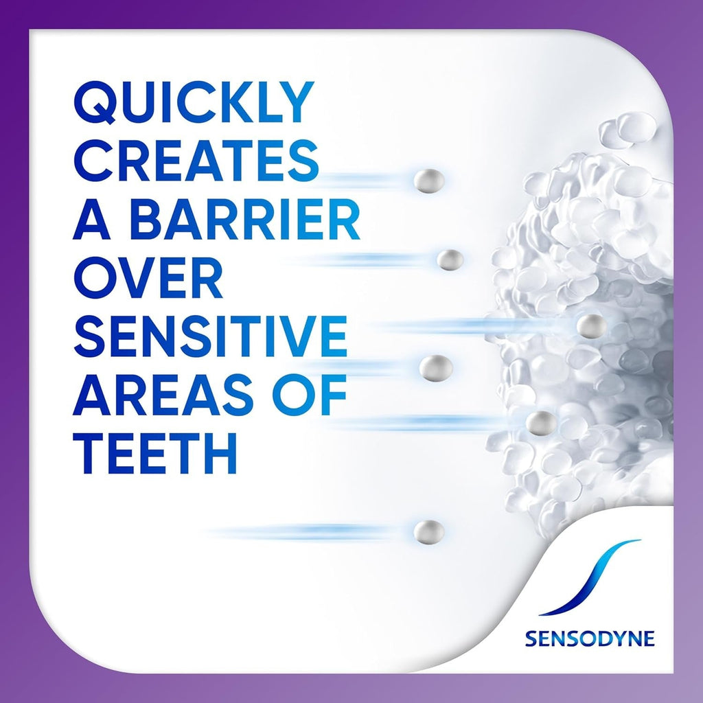 Buy now Sensodyne Rapid Relief Sensitive Toothpaste, Cavity Prevention and Sensitive Teeth Treatment - 3.4 Ounces at indiglob india