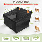 Dog Car Seat for Large Medium Dogs, Hard Bottom Back Seat Extender
