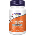 Buy now NOW Foods Supplements, L-Theanine 200 mg with Inositol, Stress Management*, 60 Veg Capsules Default at indiglob india