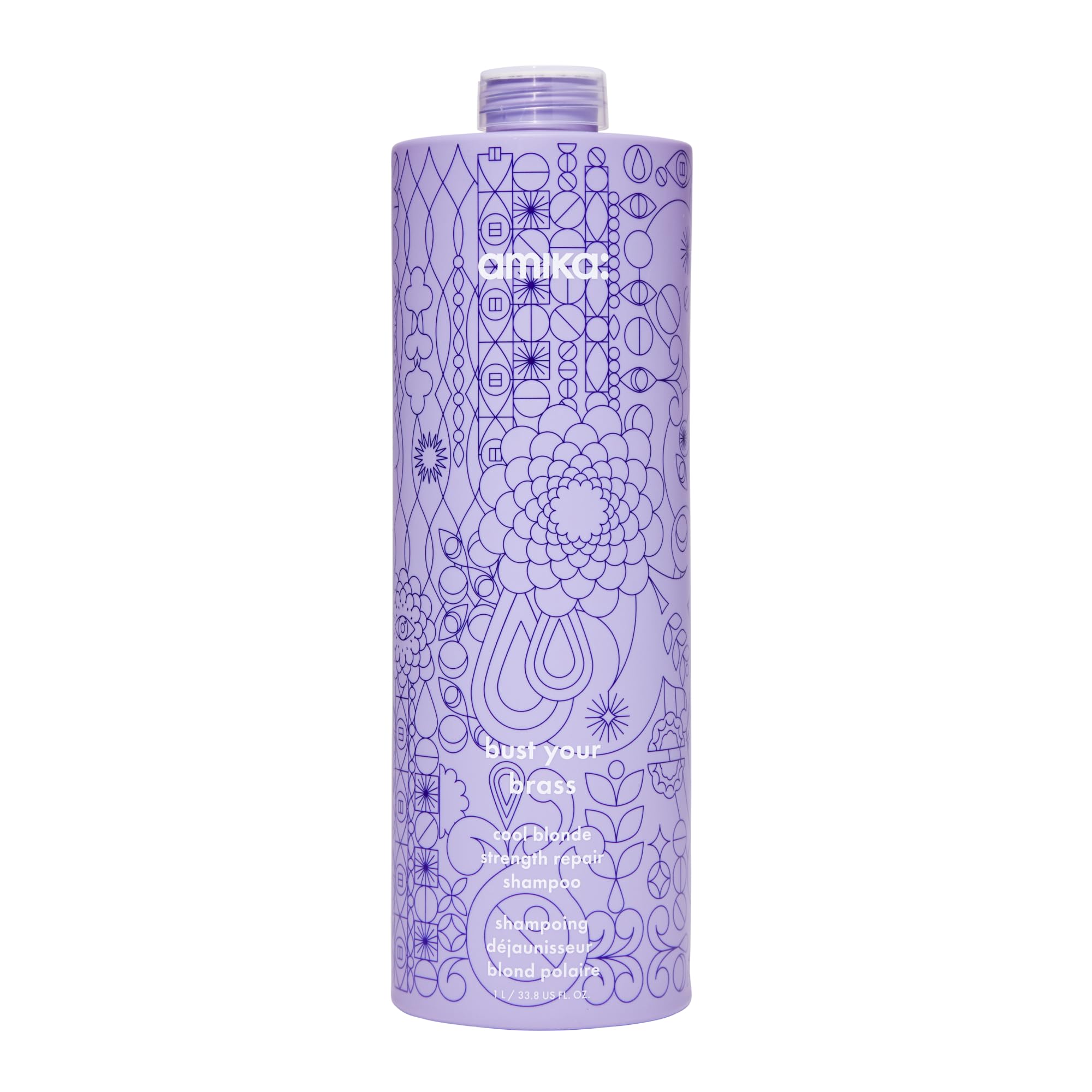 amika bust your brass cool blonde strength repair shampoo