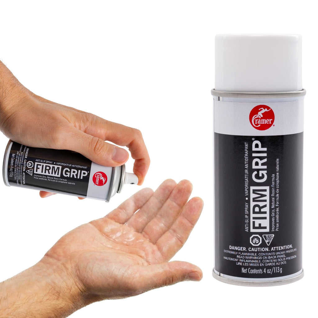 Cramer Firm Grip, Anti-Slip Grip Enhancer for Sweaty Hands & Activities Like Football, Tennis, Golf, Weightlifting, Pole Fitness & Gymnastics, Spray or Powder, 4 Ounce